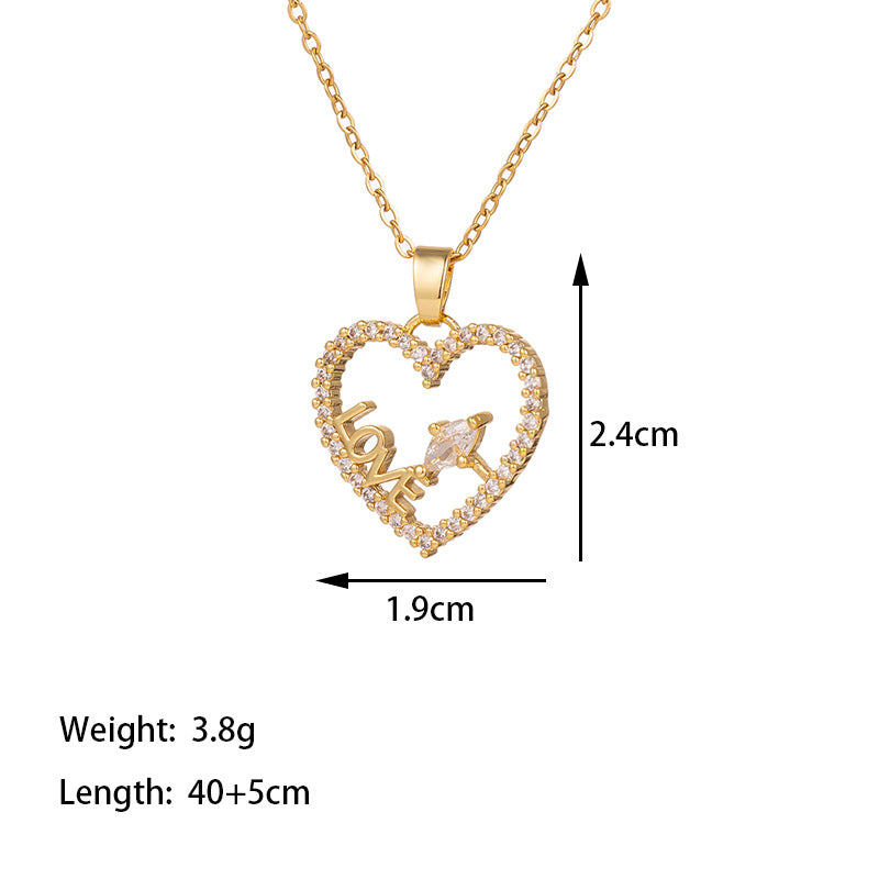 Jexyna Crescent Moon Necklace — gold-plated pendant necklace (view 3)