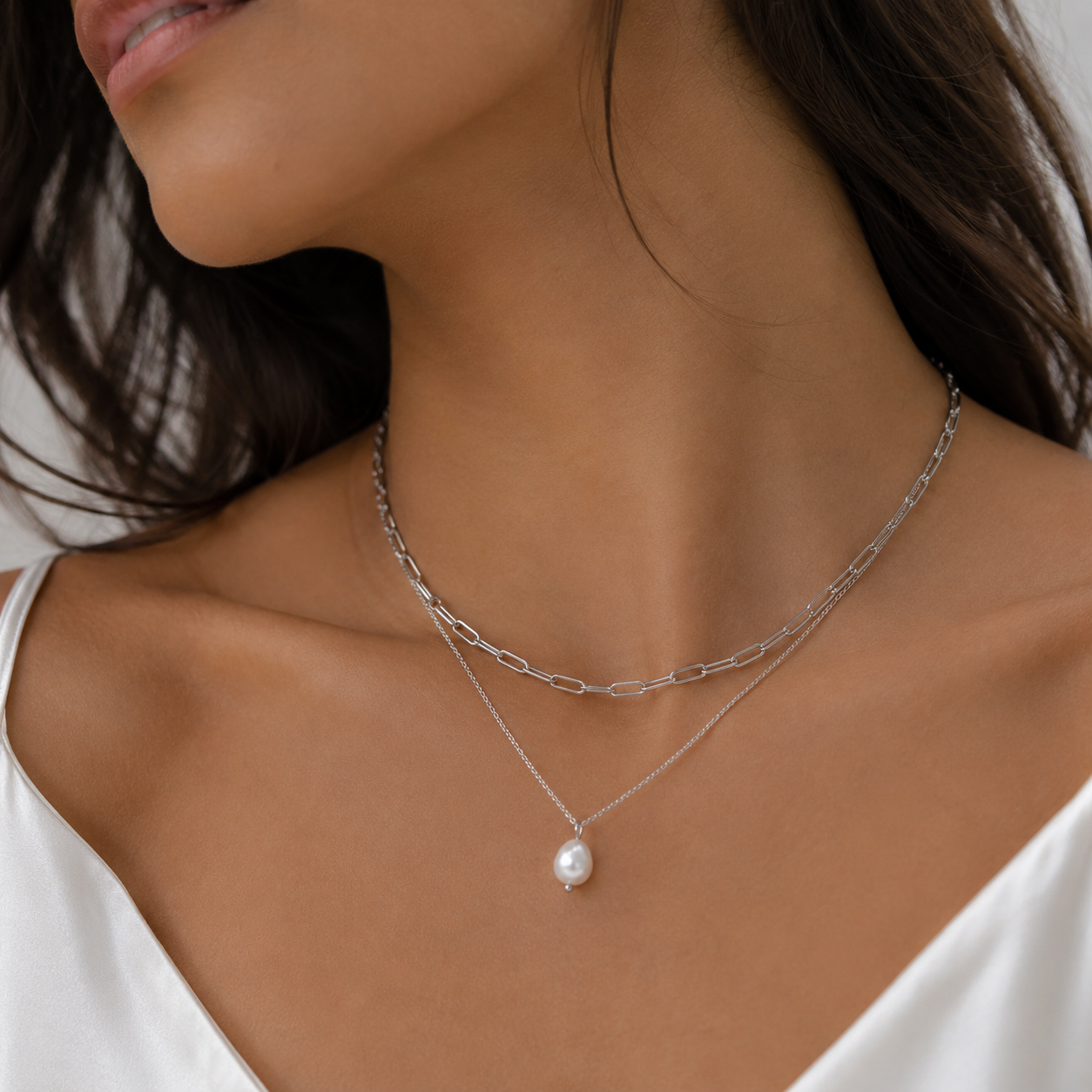 Layered Pearl Necklace